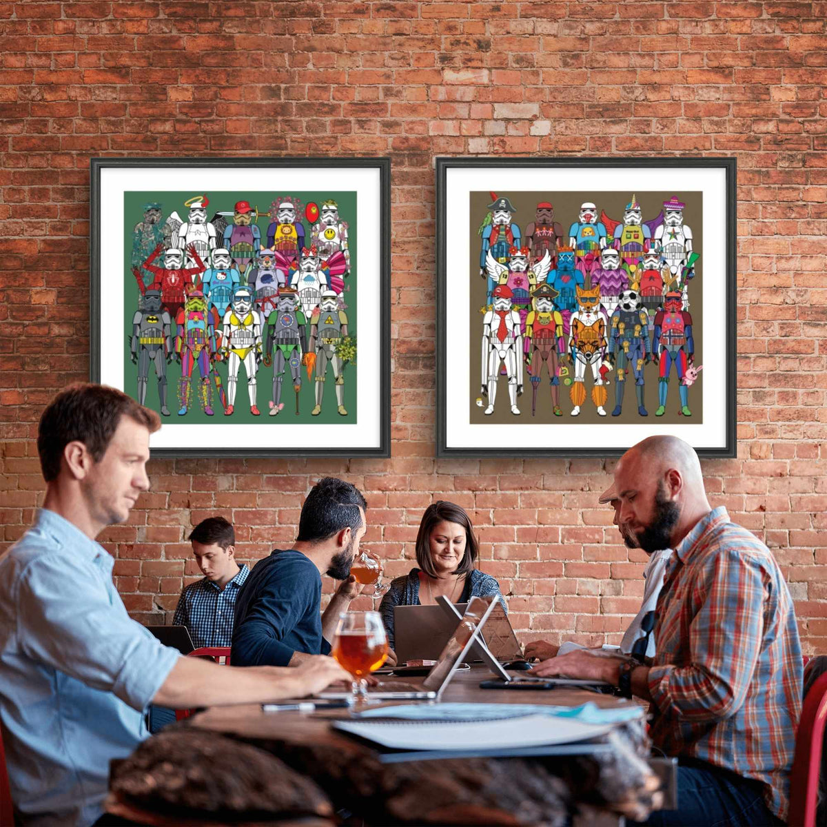 Bilde av Ronny Bank "TrooperLove 2" laget av Ronny Bank, popart kunst fra Galleri2b