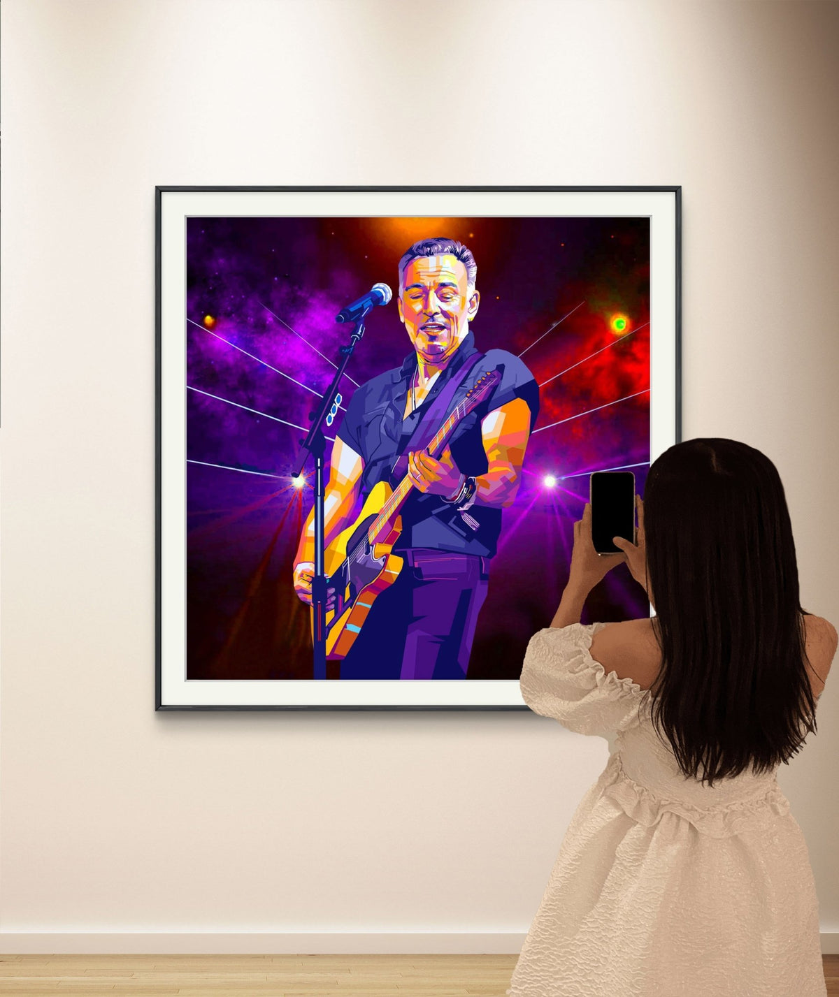 Bilde av Torbjørn Endrerud "Bruce Springsteen" laget av Torbjørn Endrerud, popart kunst fra Galleri2b