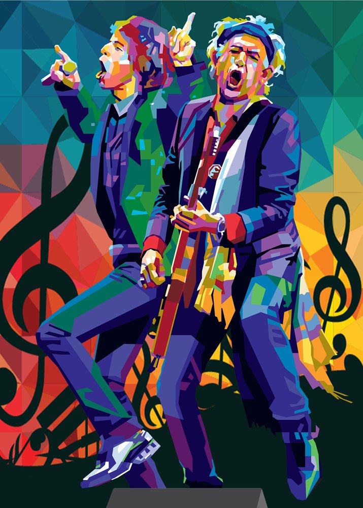 Bilde av Torbjørn Endrerud "It's Only Rock'n Roll" laget av Torbjørn Endrerud, popart kunst fra Galleri2b