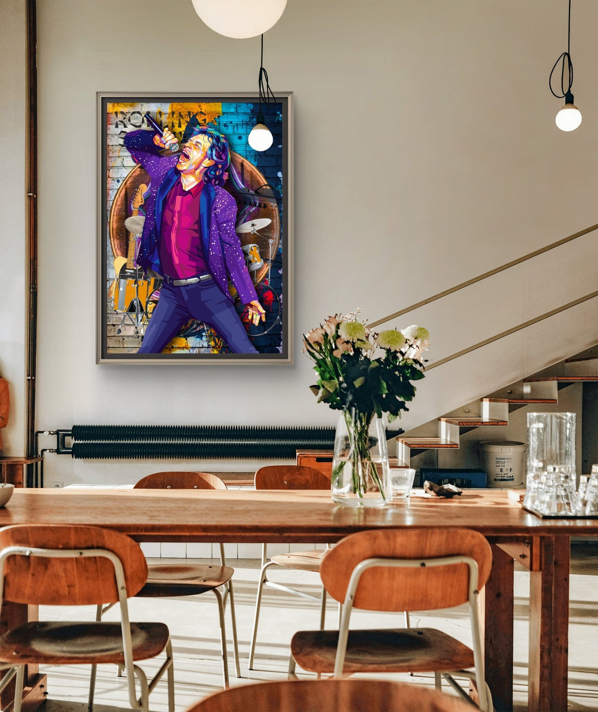 Bilde av Torbjørn Endrerud "Mick Jagger" laget av Torbjørn Endrerud, popart kunst fra Galleri2b