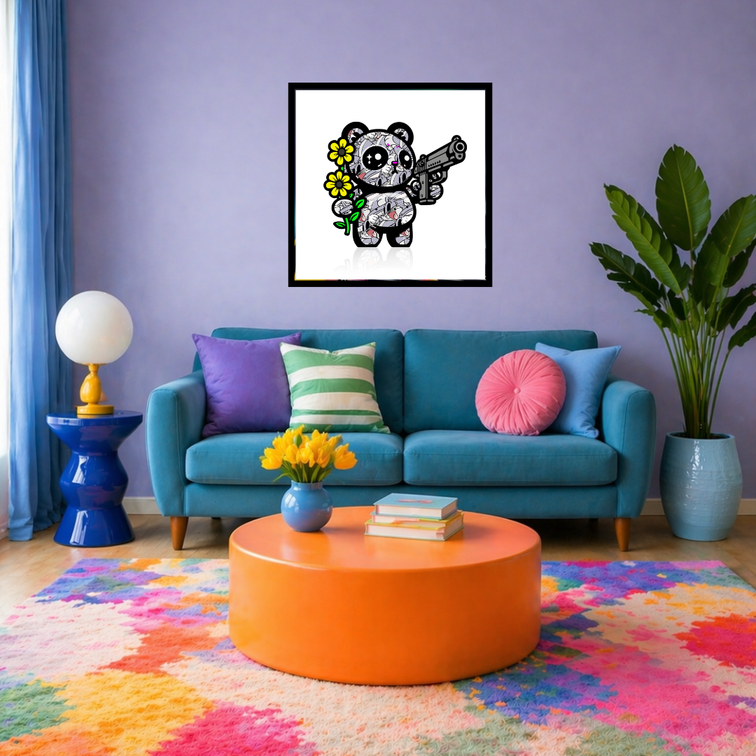 Bilde av Tunstrøm - PingPanda - Love Enforcer laget av Tunstrøm, popart kunst fra Galleri2b