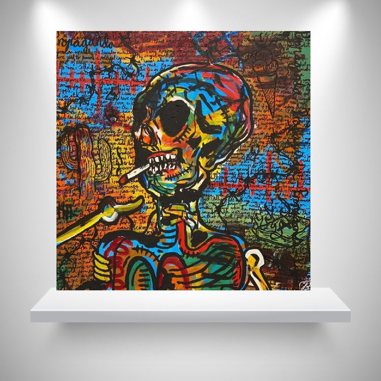 Lavrans Borgen "Propaganda" 100x100 cm