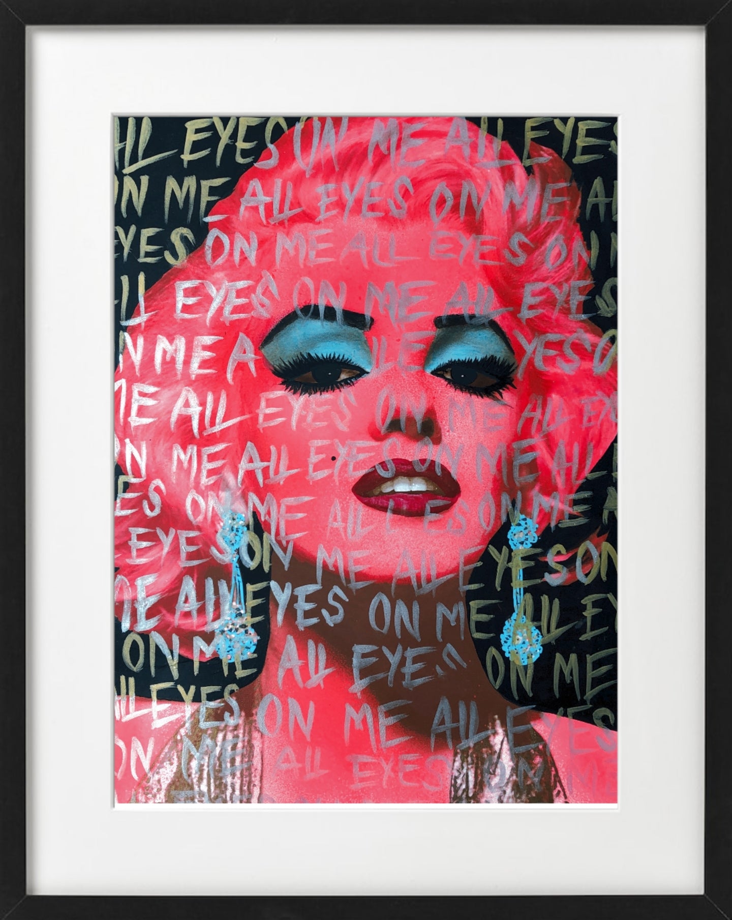 Fru Bugge sin versjon av Marilyn Monroe i Pop Art stil. Perfekt konfirmasjonsgave til konfirmanten eller gave til brudeparet. Galleri2b formidler trykk og originale malerier av Fru Bugge i Pop Art stil