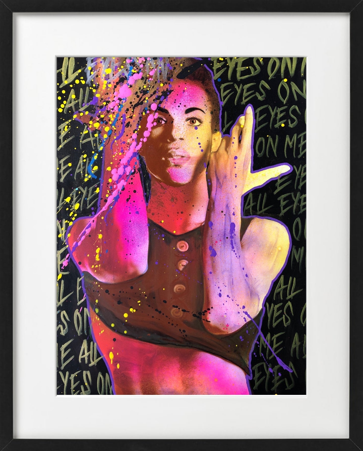 Bilde av Fru Bugge "All eyes on me â Prince" laget av Fru Bugge, popart kunst fra Galleri2b