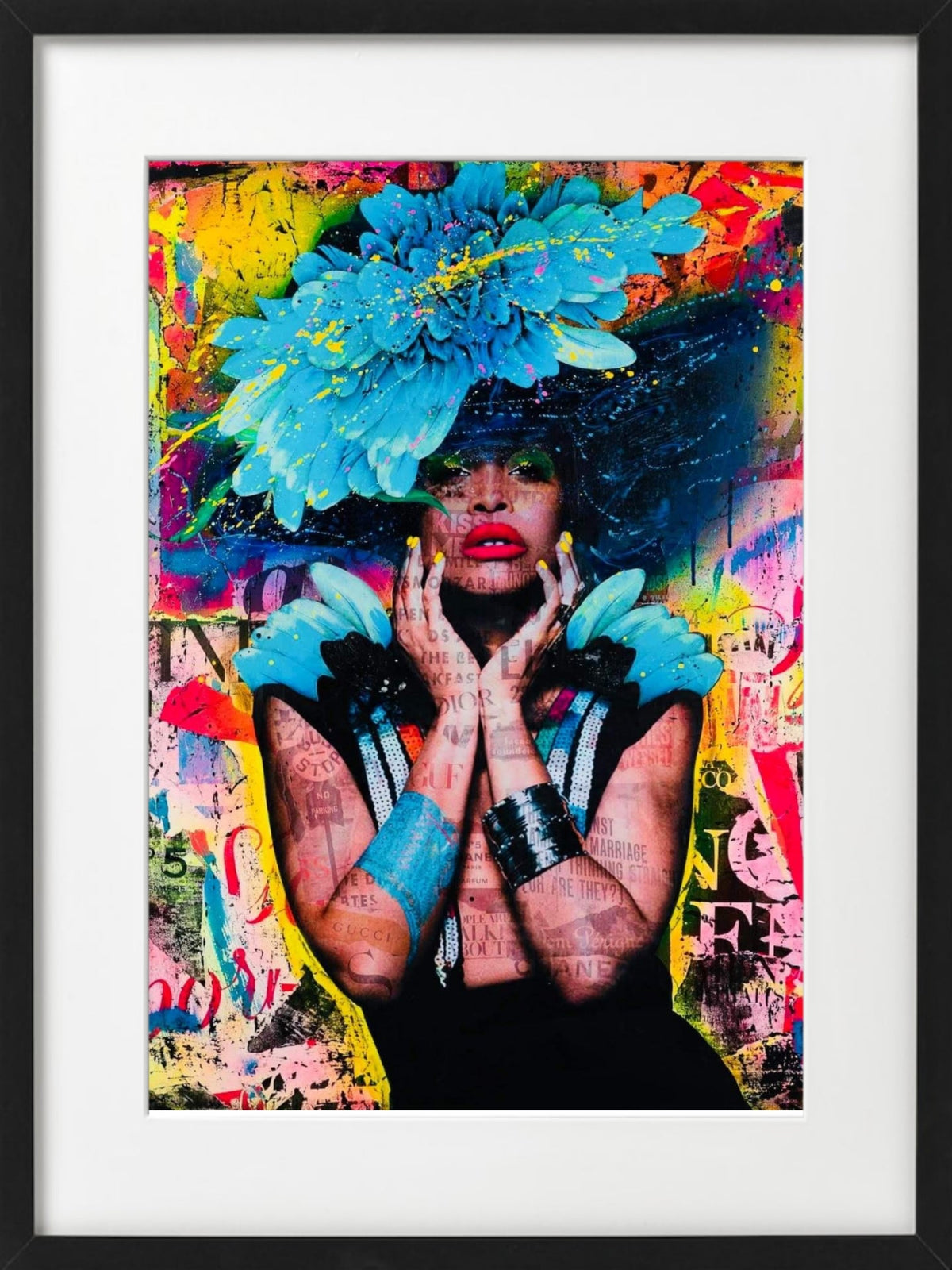 Bilde av Fru Bugge "Erykah" laget av Fru Bugge, popart kunst fra Galleri2b