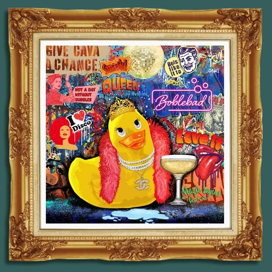 Bilde av Rino Larsen "Bade Anna" laget av Rino Larsen, popart kunst fra Galleri2b