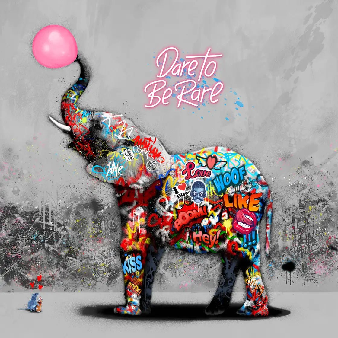 Bilde av Rino Larsen "Dare" laget av Rino Larsen, popart kunst fra Galleri2b