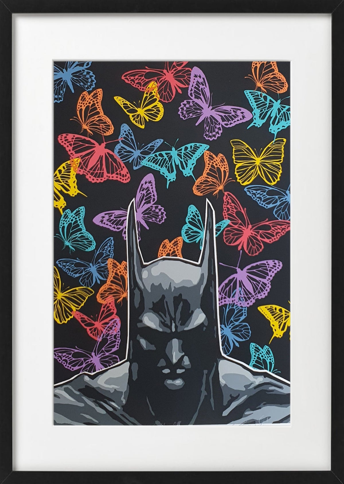 Bilde av Ronny Bank "Butterflyman" - Colour edition laget av Ronny Bank, popart kunst fra Galleri2b