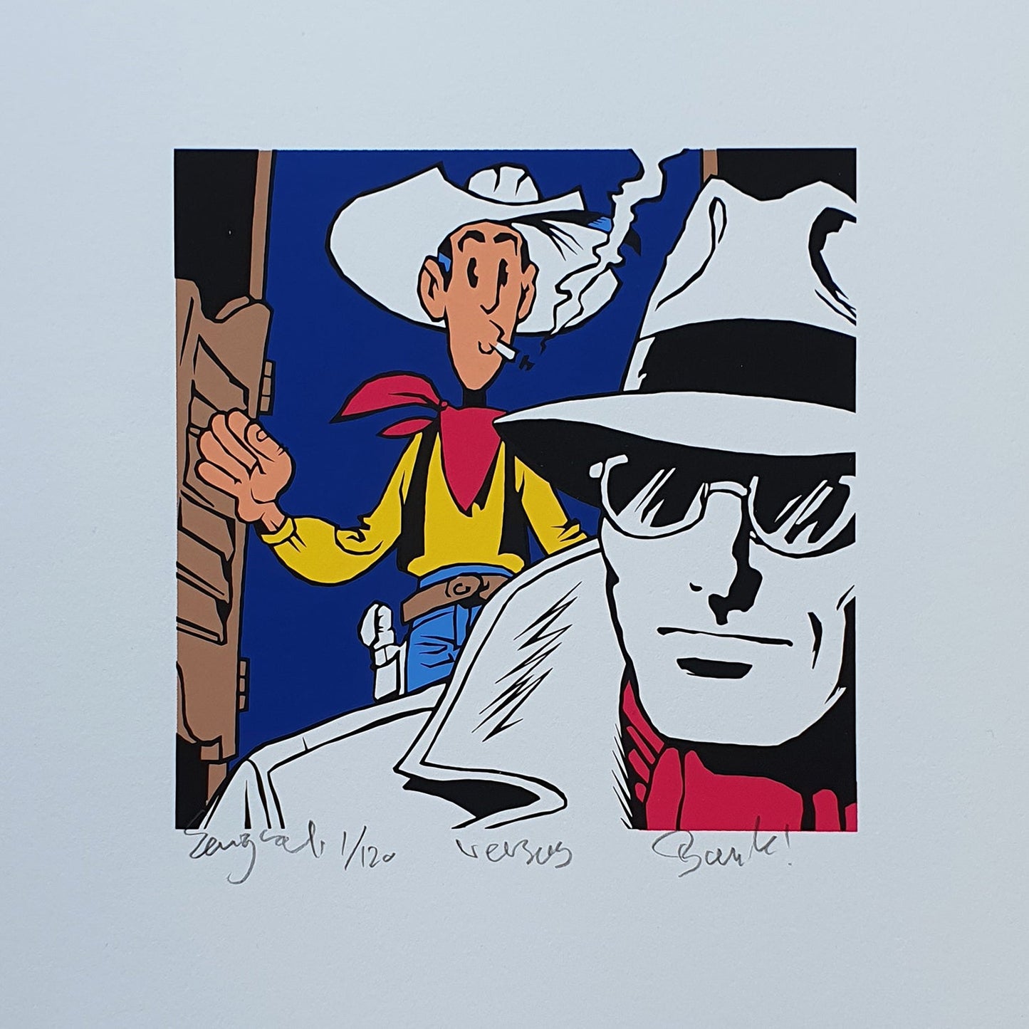 Bilde av Ronny Bank "Versus I" laget av Ronny Bank, popart kunst fra Galleri2b