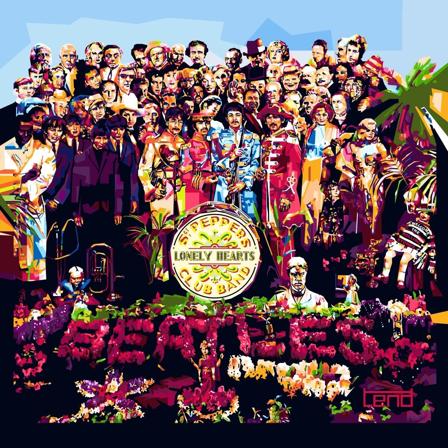 Bilde av Torbjørn Endrerud "Sgt. Peppers" laget av Torbjørn Endrerud, popart kunst fra Galleri2b