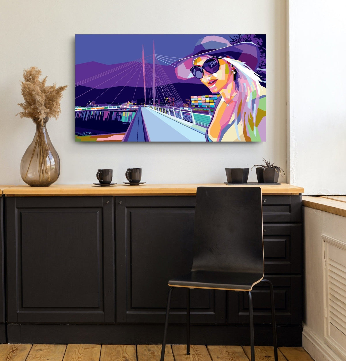 Bilde av Torbjørn Endrerud "When I Get Home" Ypsilon broen laget av Torbjørn Endrerud, popart kunst fra Galleri2b