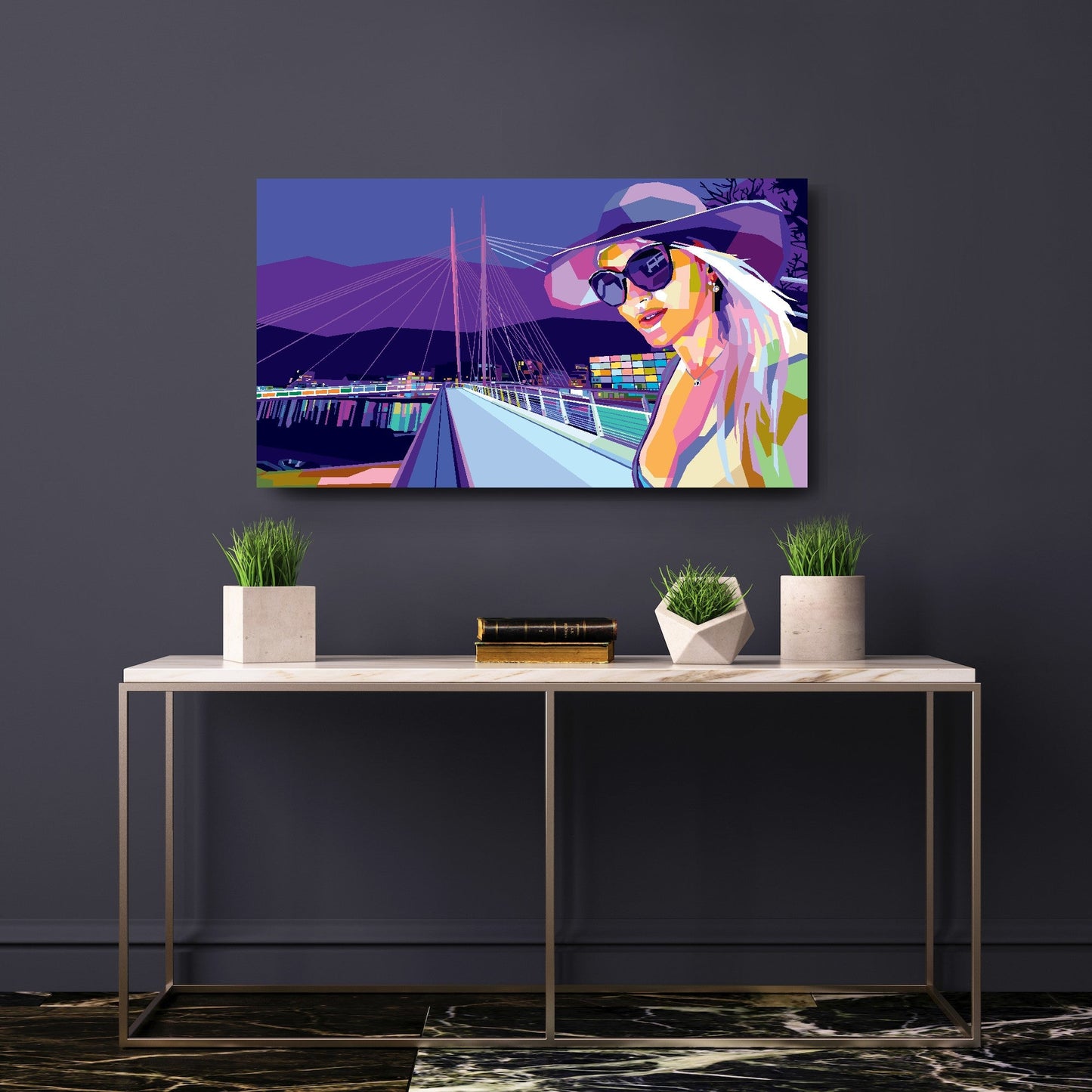 Bilde av Torbjørn Endrerud "When I Get Home" Ypsilon broen laget av Torbjørn Endrerud, popart kunst fra Galleri2b