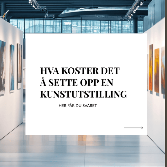 Hva koster det egentlig å sette opp en kunstutstilling? - Galleri2B
