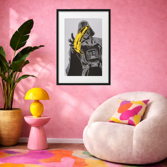 Popart kunstverk i miljø av kunstneren Ronny Bank