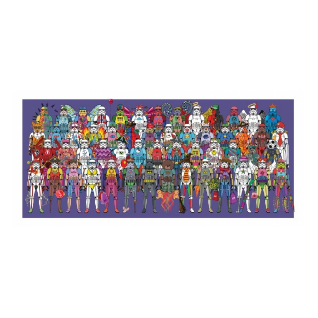 Her ser du kunsttrykket "The Trooperlove" av popart kunstner Ronny Bank. 