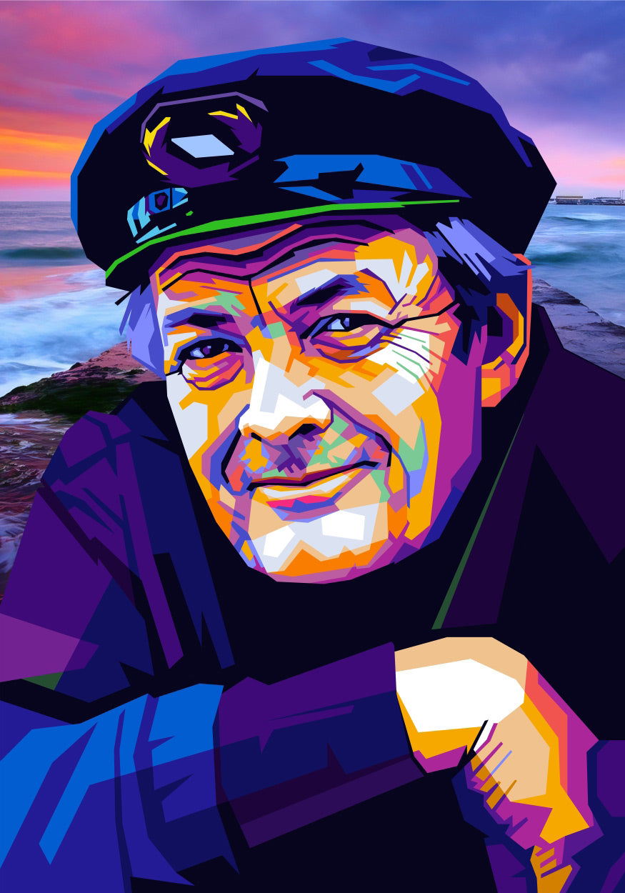Torbjørn Endrerud (Tendart) "Erik Bye", digitalt grafisk kunstverk