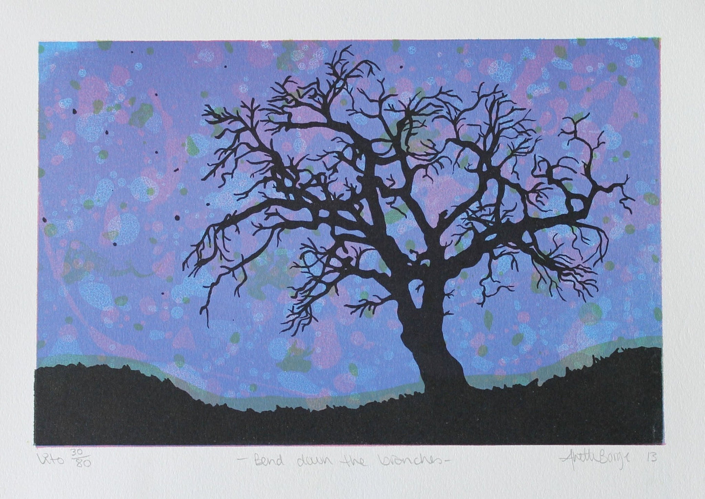 Bilde av Anette Borge "Bend down the branches" laget av Anette Borge, popart kunst fra Galleri2b