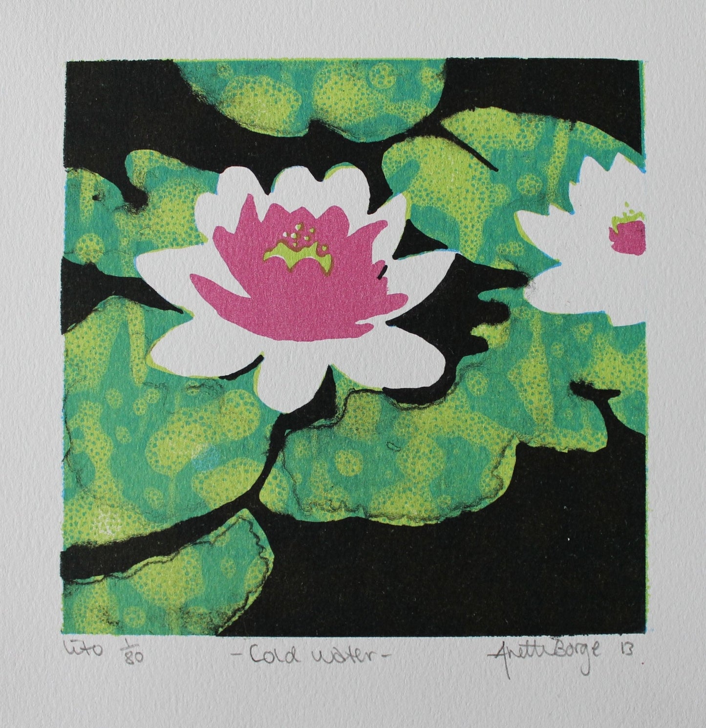 Bilde av Anette Borge "Cold water" laget av Anette Borge, popart kunst fra Galleri2b