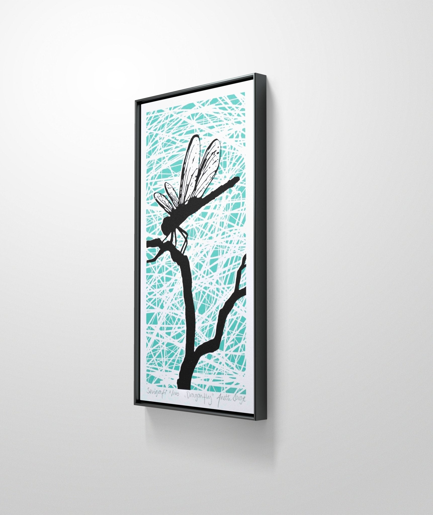 Bilde av Anette Borge "Dragonfly" laget av Anette Borge, popart kunst fra Galleri2b