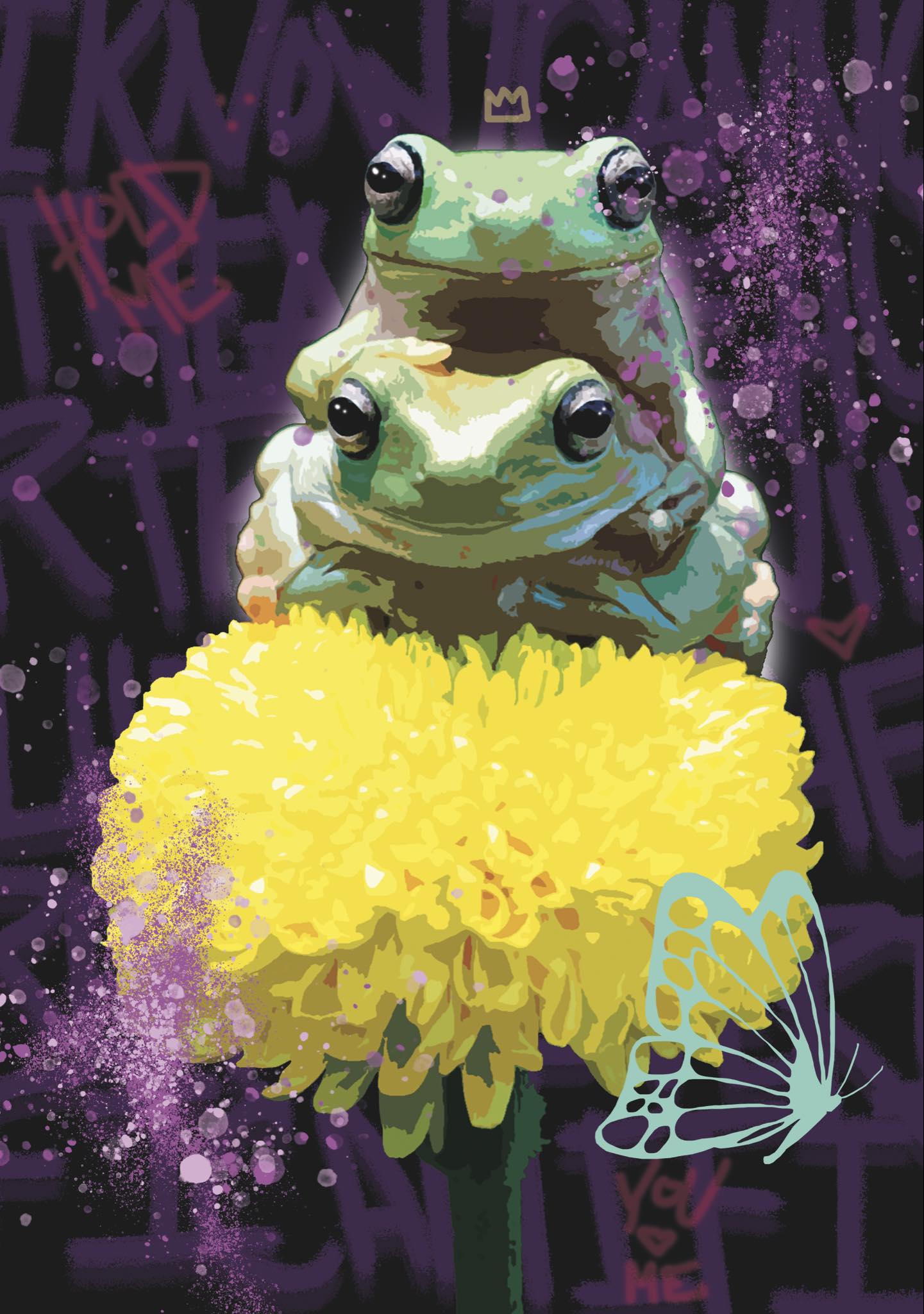 Bilde av Anette Borge "i am there for you" laget av Anette Borge, popart kunst fra Galleri2b