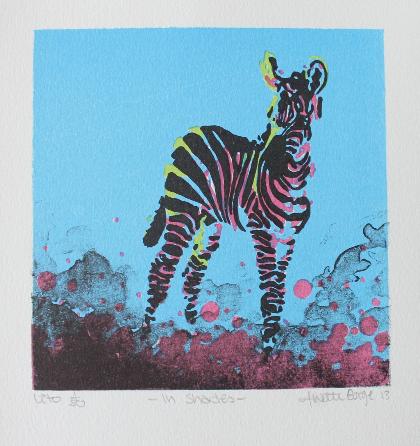 Bilde av Anette Borge "In shades" laget av Anette Borge, popart kunst fra Galleri2b