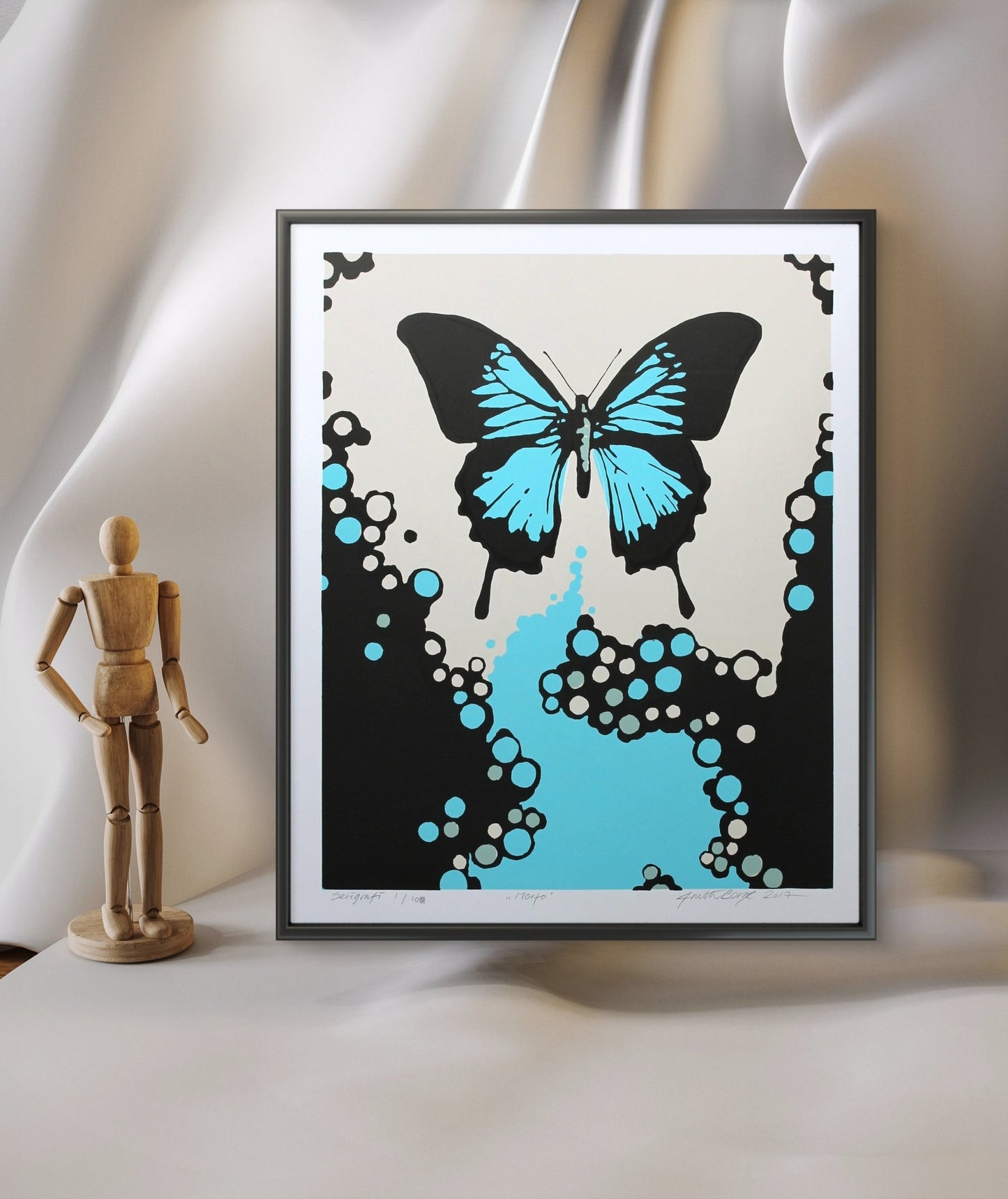 Bilde av Anette Borge "Morfo" laget av Anette Borge, popart kunst fra Galleri2b