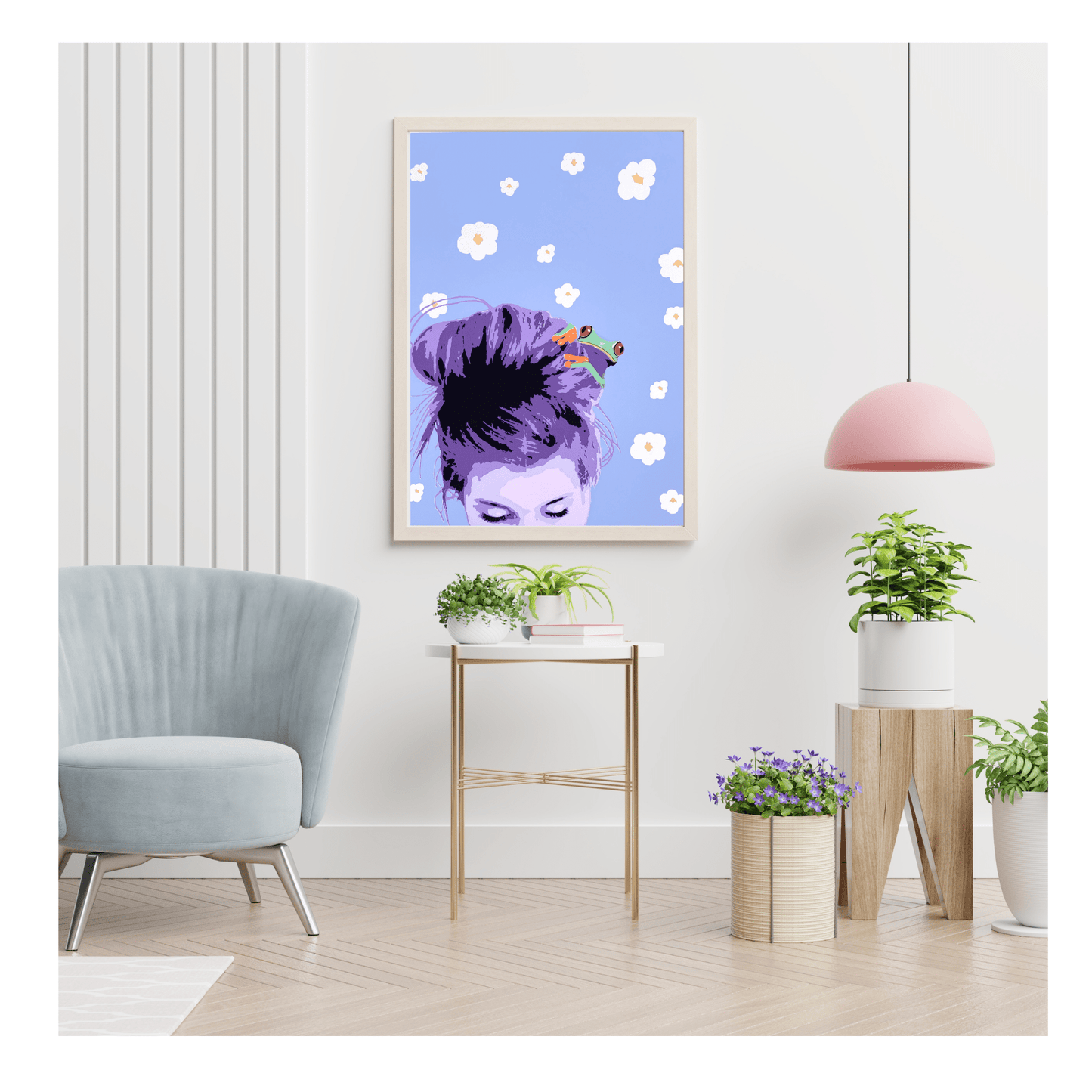 Bilde av Anette Borge "On my mind" laget av Anette Borge, popart kunst fra Galleri2b