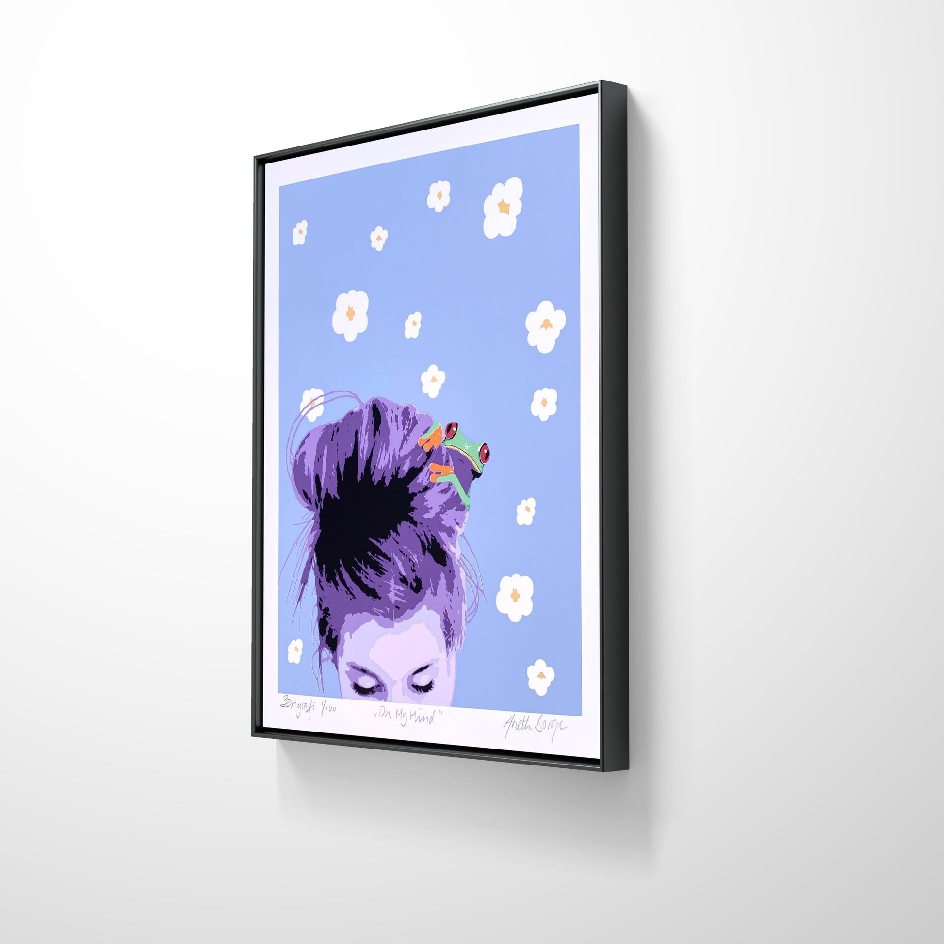 Bilde av Anette Borge "On my mind" laget av Anette Borge, popart kunst fra Galleri2b