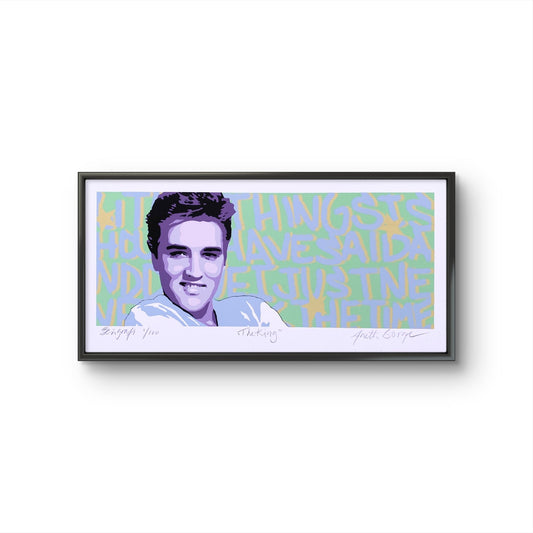 Bilde av Anette Borge "The king" laget av Anette Borge, popart kunst fra Galleri2b