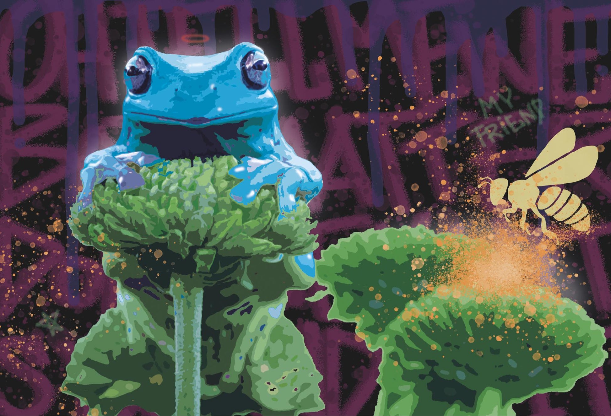 Bilde av Anette Borge "we both matter don't we" laget av Anette Borge, popart kunst fra Galleri2b