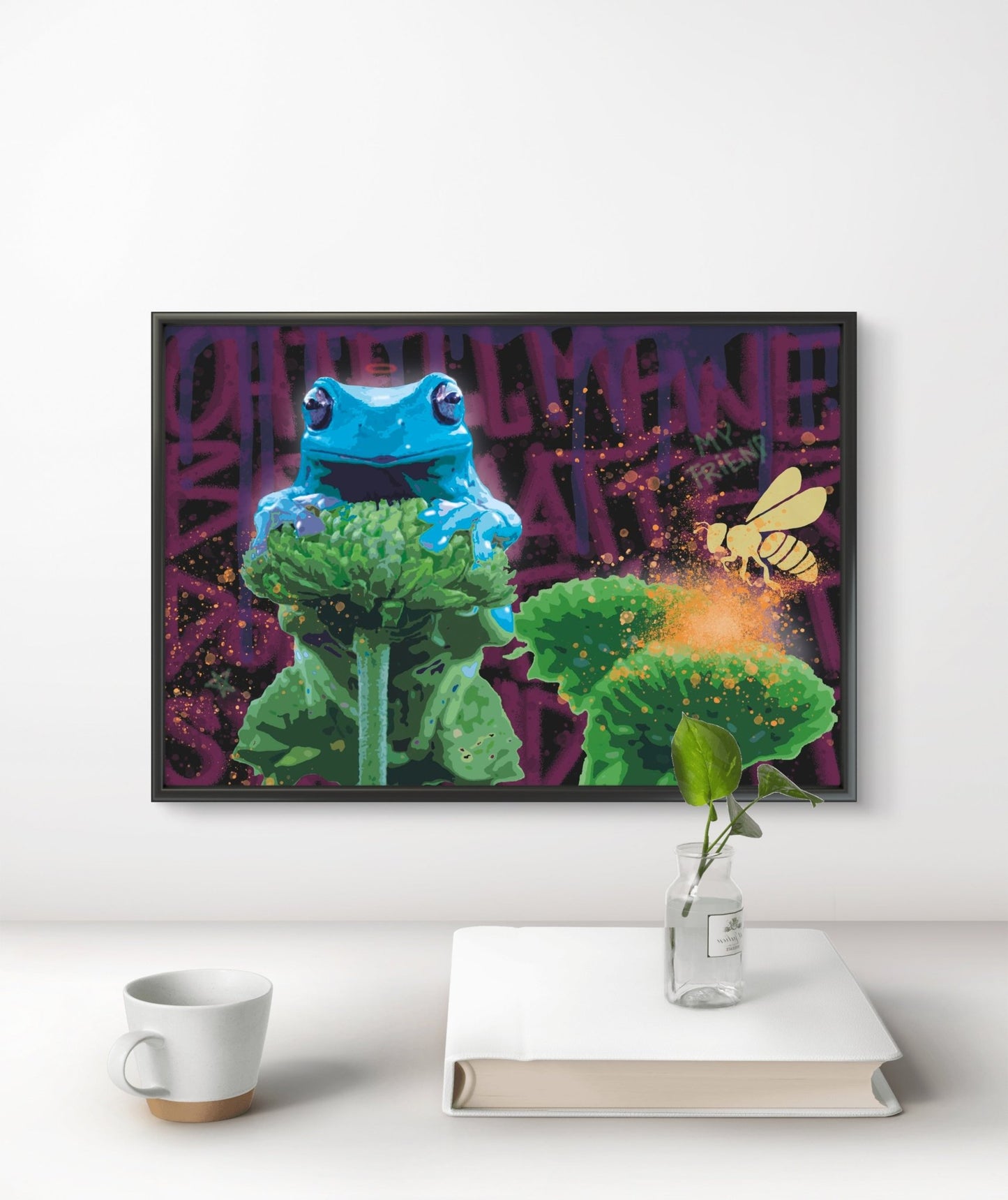 Bilde av Anette Borge "we both matter don't we" laget av Anette Borge, popart kunst fra Galleri2b