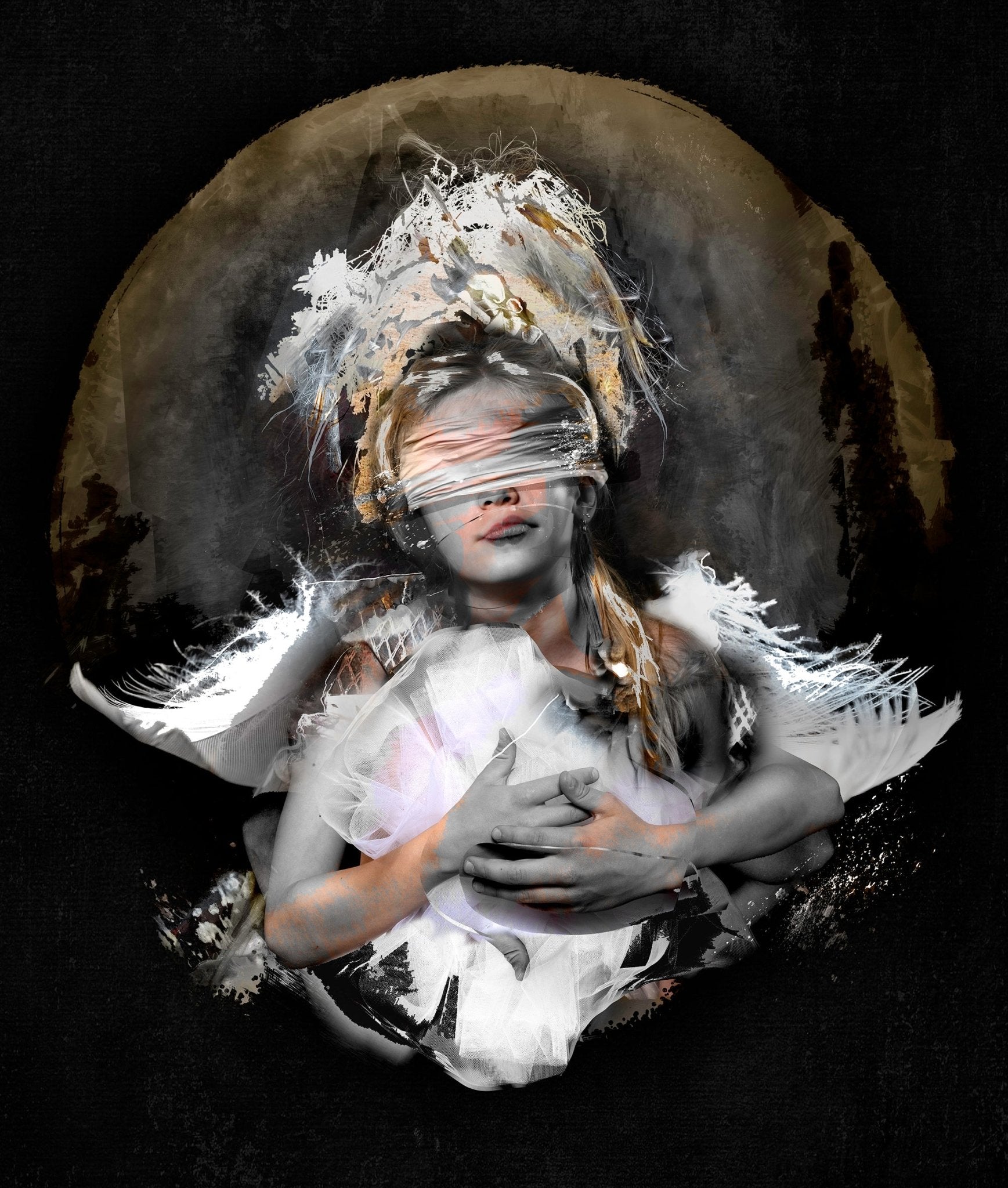 Bilde av "Angel of the Unremembered" – kunstverk av Eline Madsen laget av Eline Madsen, popart kunst fra Galleri2b