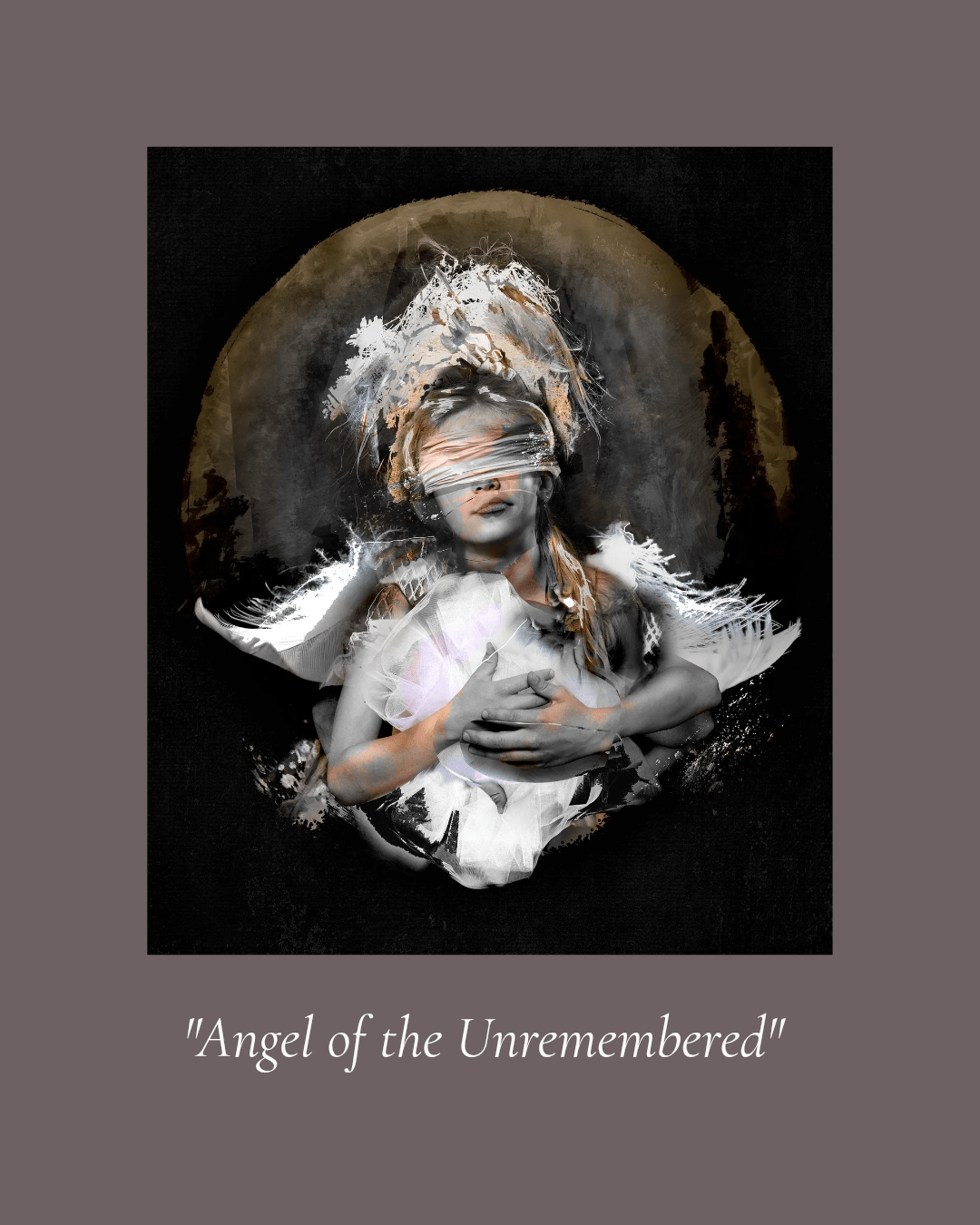 Bilde av "Angel of the Unremembered" – kunstverk av Eline Madsen laget av Eline Madsen, popart kunst fra Galleri2b