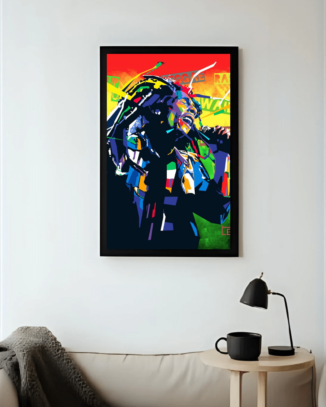 Bilde av Bob Marley - Pop Art - trykk av Torbjørn Endrerud (Tendart) laget av Torbjørn Endrerud, popart kunst fra Galleri2b