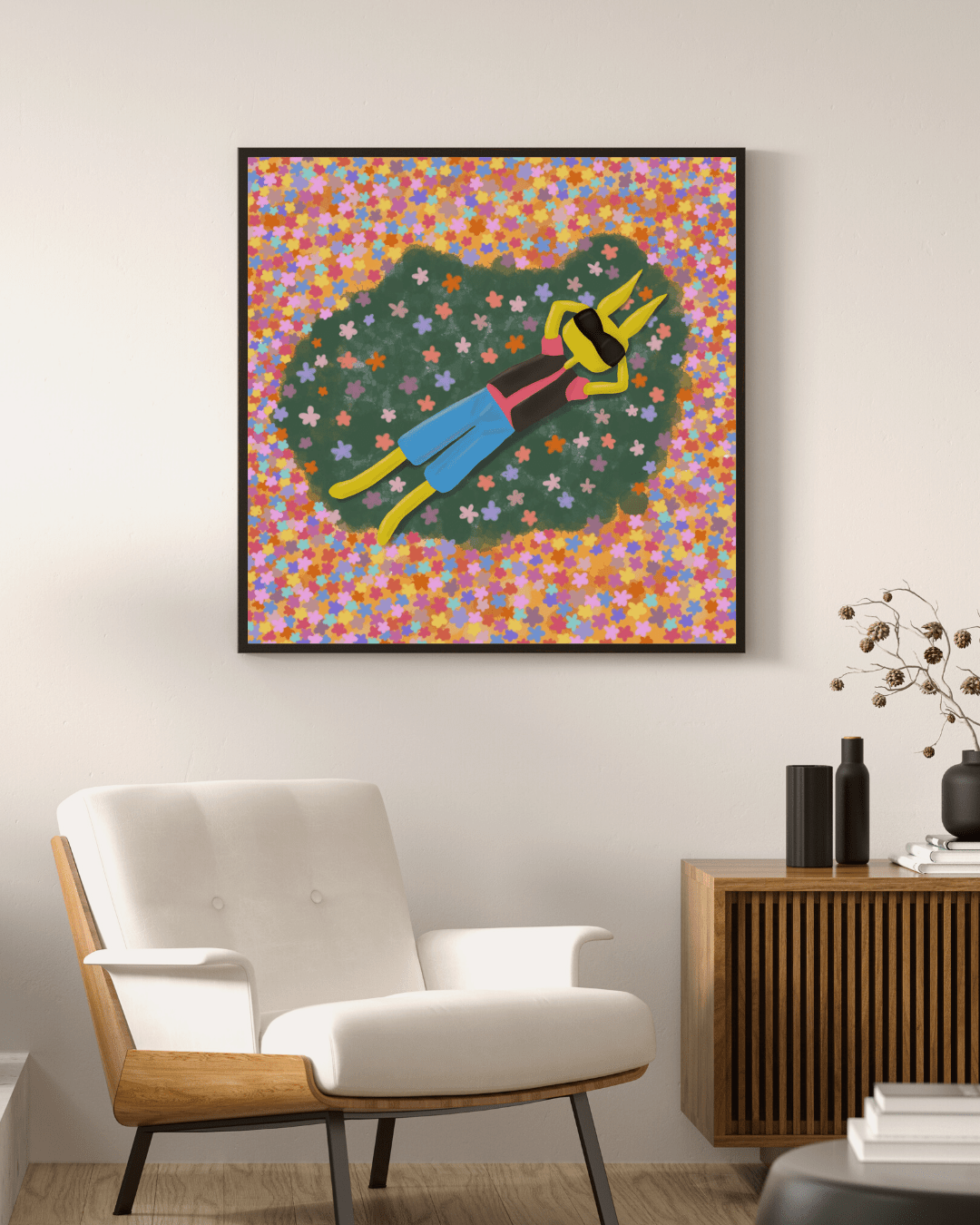 Bilde av CADA art - Blomstereng laget av CADA art, popart kunst fra Galleri2b