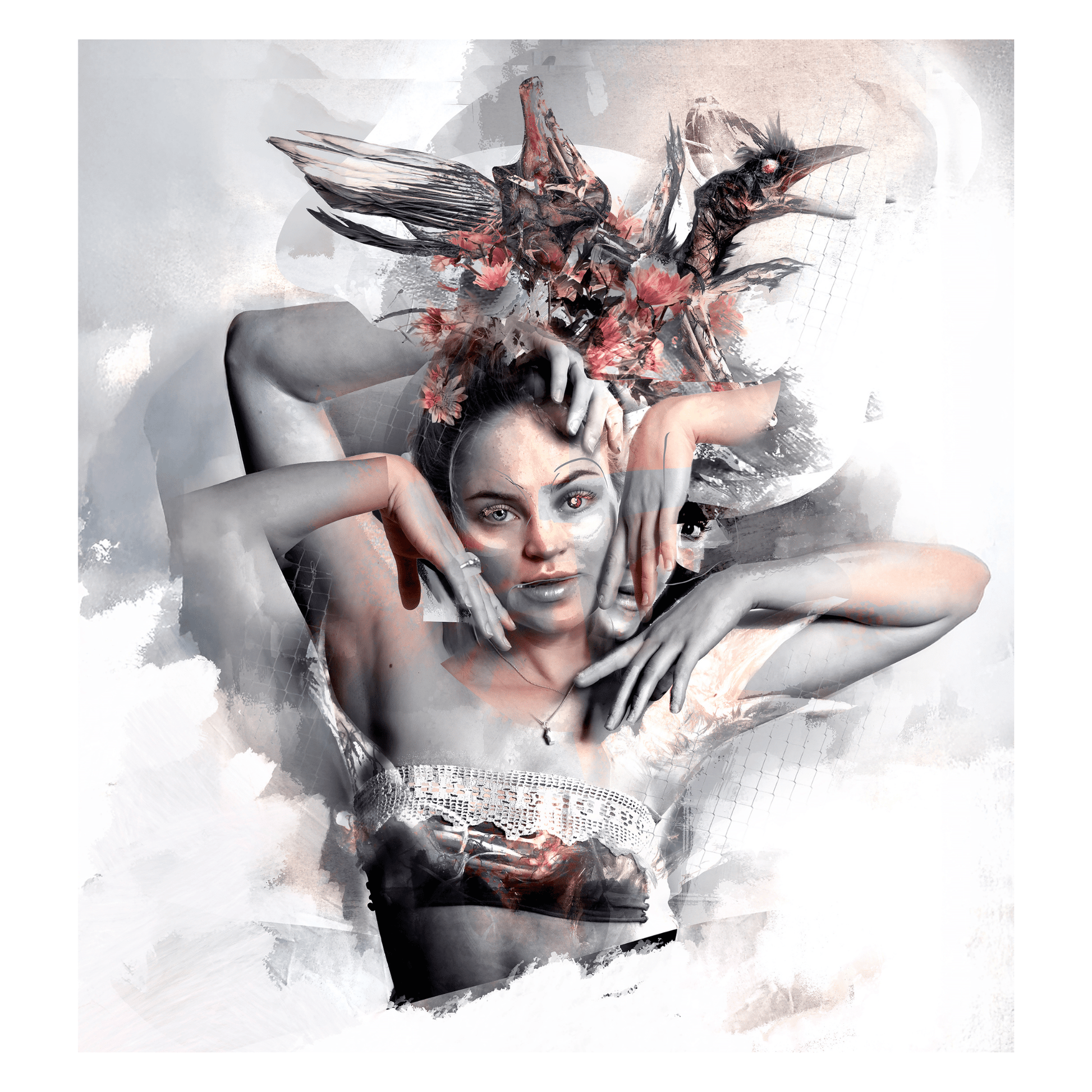 Bilde av "Crown of Transformation" – kunstverk av Eline Madsen laget av Eline Madsen, popart kunst fra Galleri2b