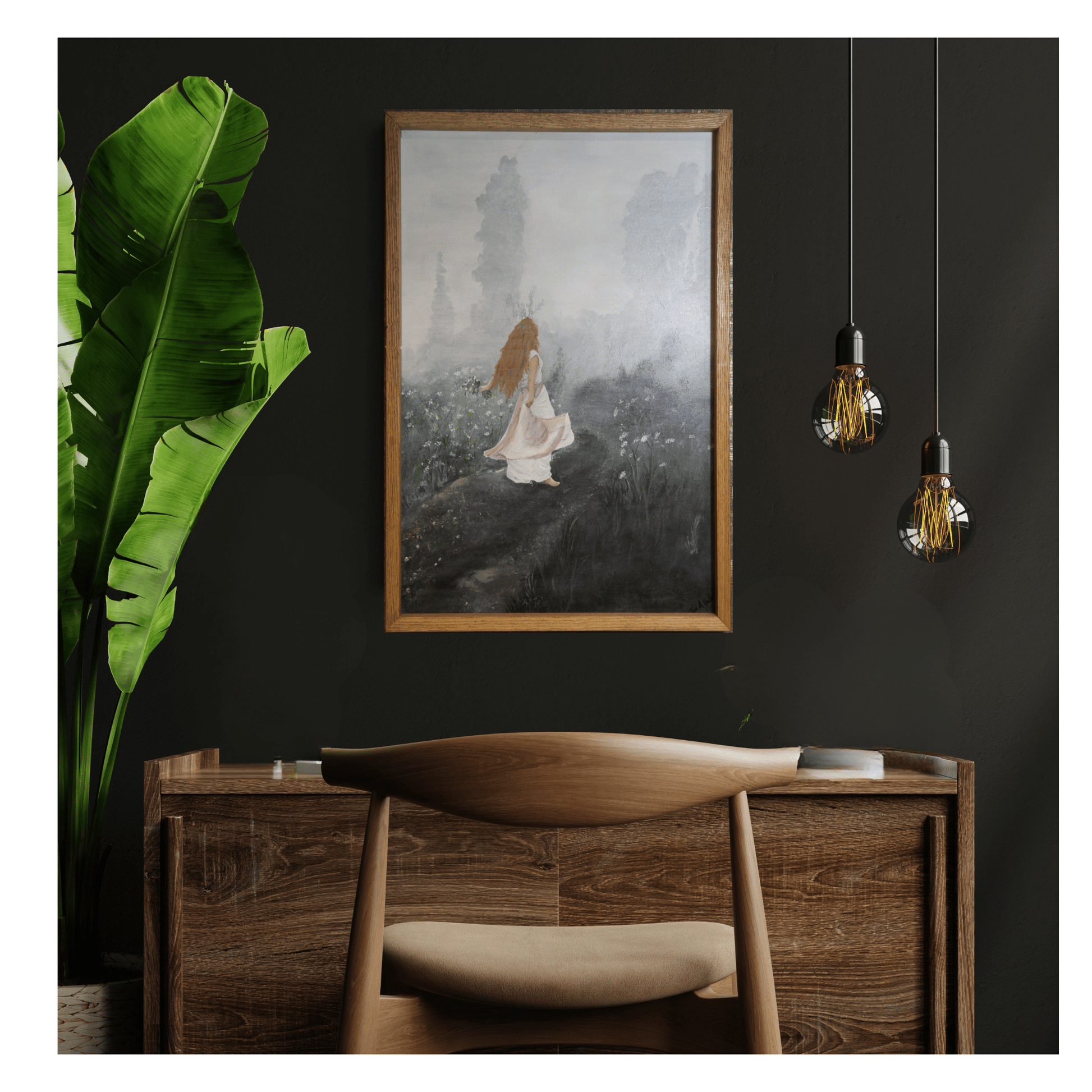 Bilde av "Dans i morgendis" – kunstverk av Tove Gulbrandsen laget av Tove Gulbrandsen, popart kunst fra Galleri2b