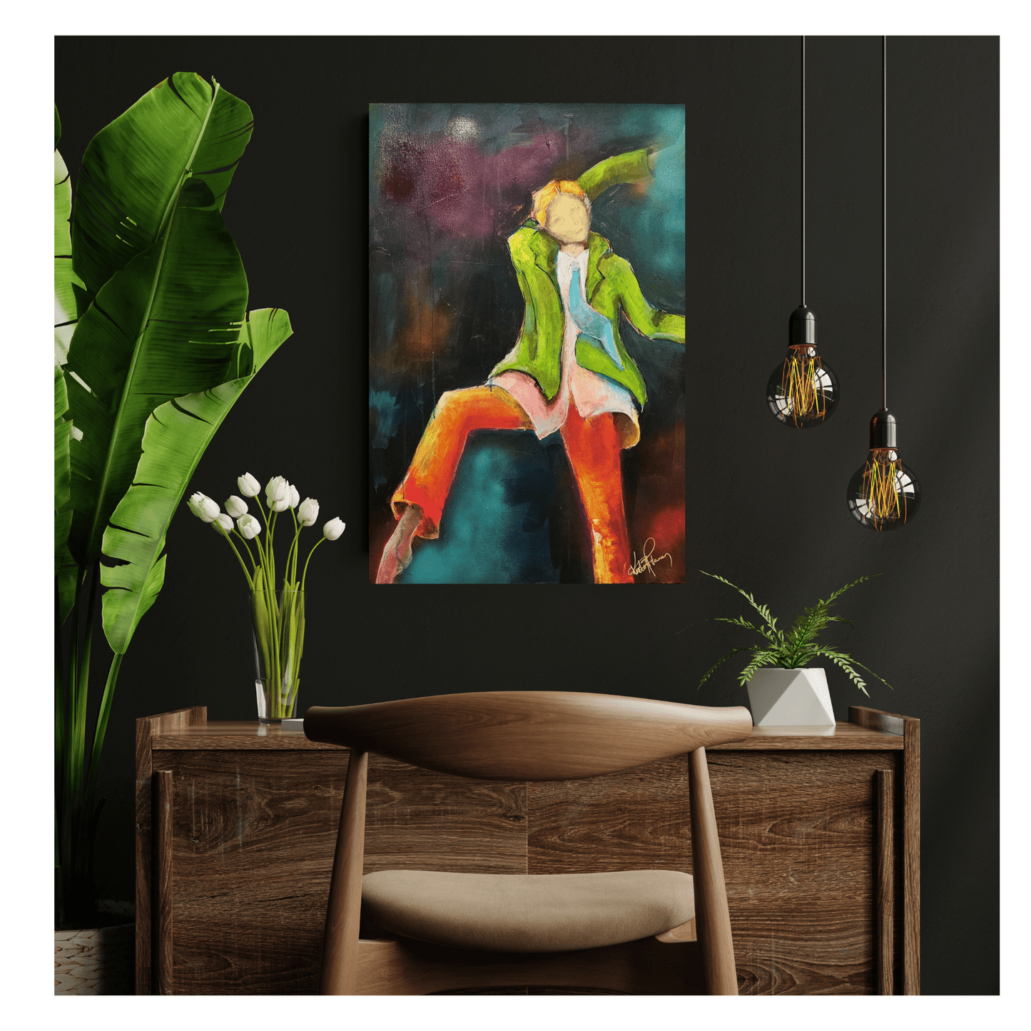 Bilde av "Dans" – kunstverk av Kristin M. Vernan laget av Kristin M. Vernan, popart kunst fra Galleri2b