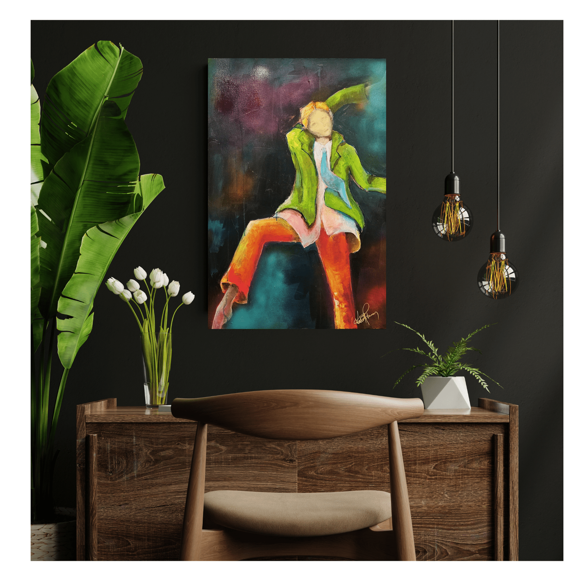 Bilde av "Dans" – kunstverk av Kristin M. Vernan laget av Kristin M. Vernan, popart kunst fra Galleri2b