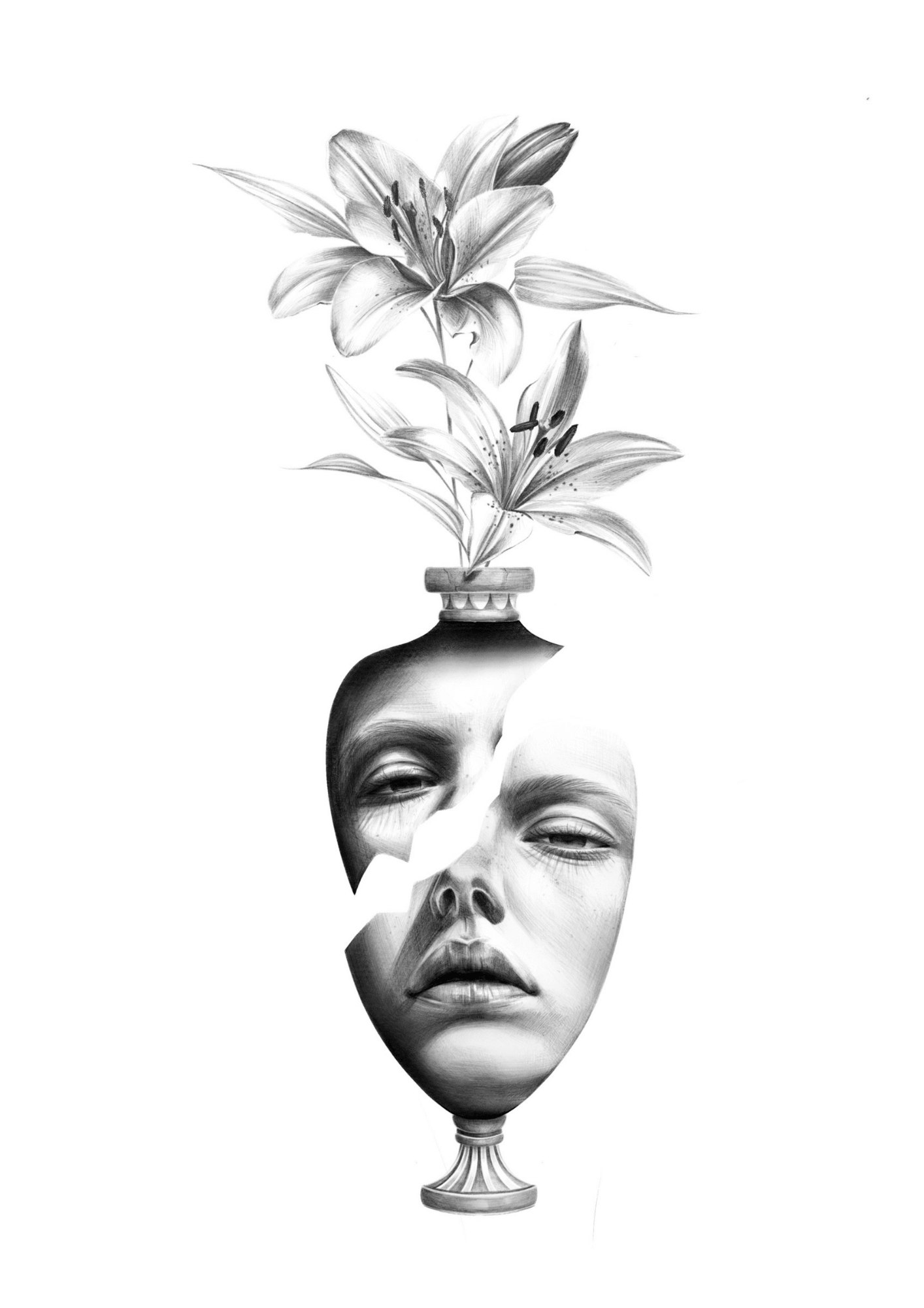 Bilde av FAXSOLDIER - «Blooming From The Break» laget av FAXSOLDIER, popart kunst fra Galleri2b