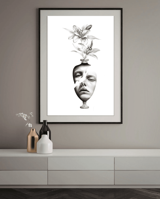 Bilde av FAXSOLDIER - «Blooming From The Break» laget av FAXSOLDIER, popart kunst fra Galleri2b