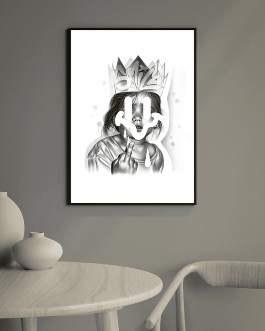 Bilde av FAXSOLDIER - «Kid Community: Crowned too Early 2» laget av FAXSOLDIER, popart kunst fra Galleri2b