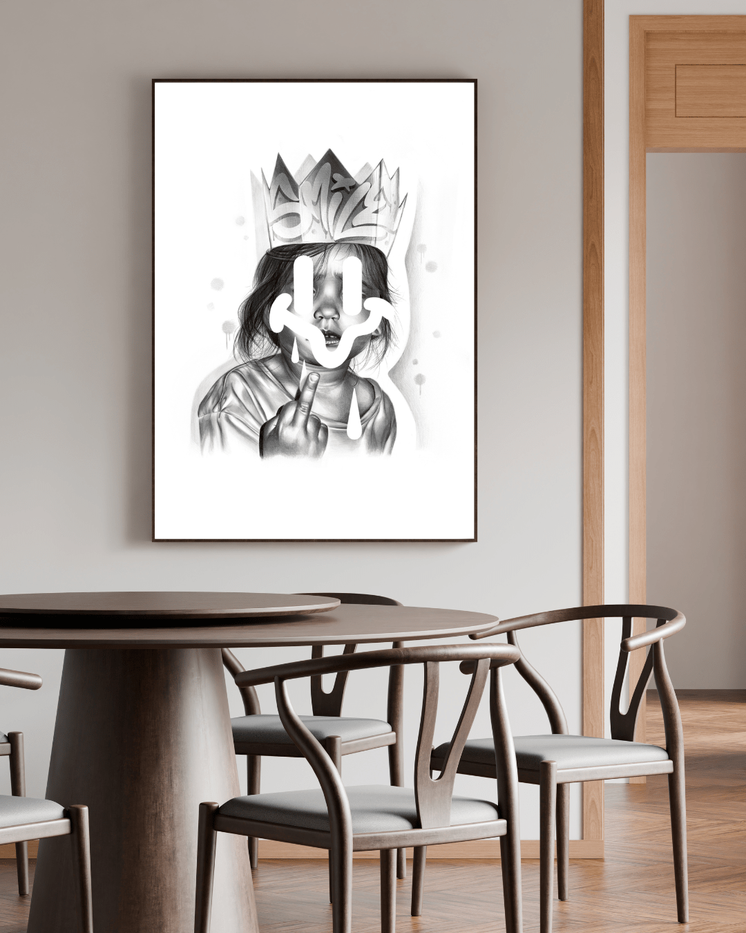 Bilde av FAXSOLDIER - «Kid Community: Crowned too Early 2» laget av FAXSOLDIER, popart kunst fra Galleri2b
