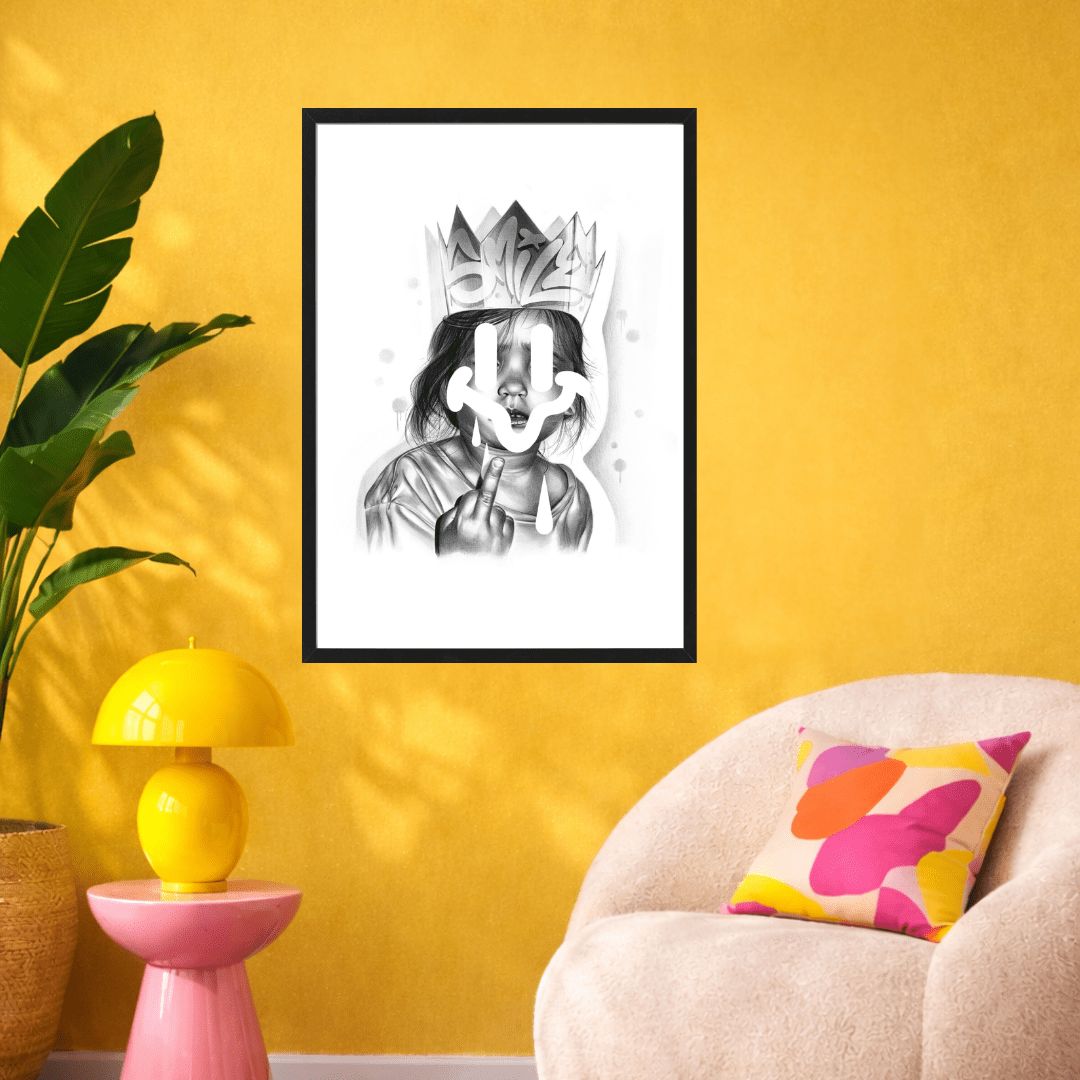 Bilde av FAXSOLDIER - «Kid Community: Crowned too Early 2» laget av FAXSOLDIER, popart kunst fra Galleri2b