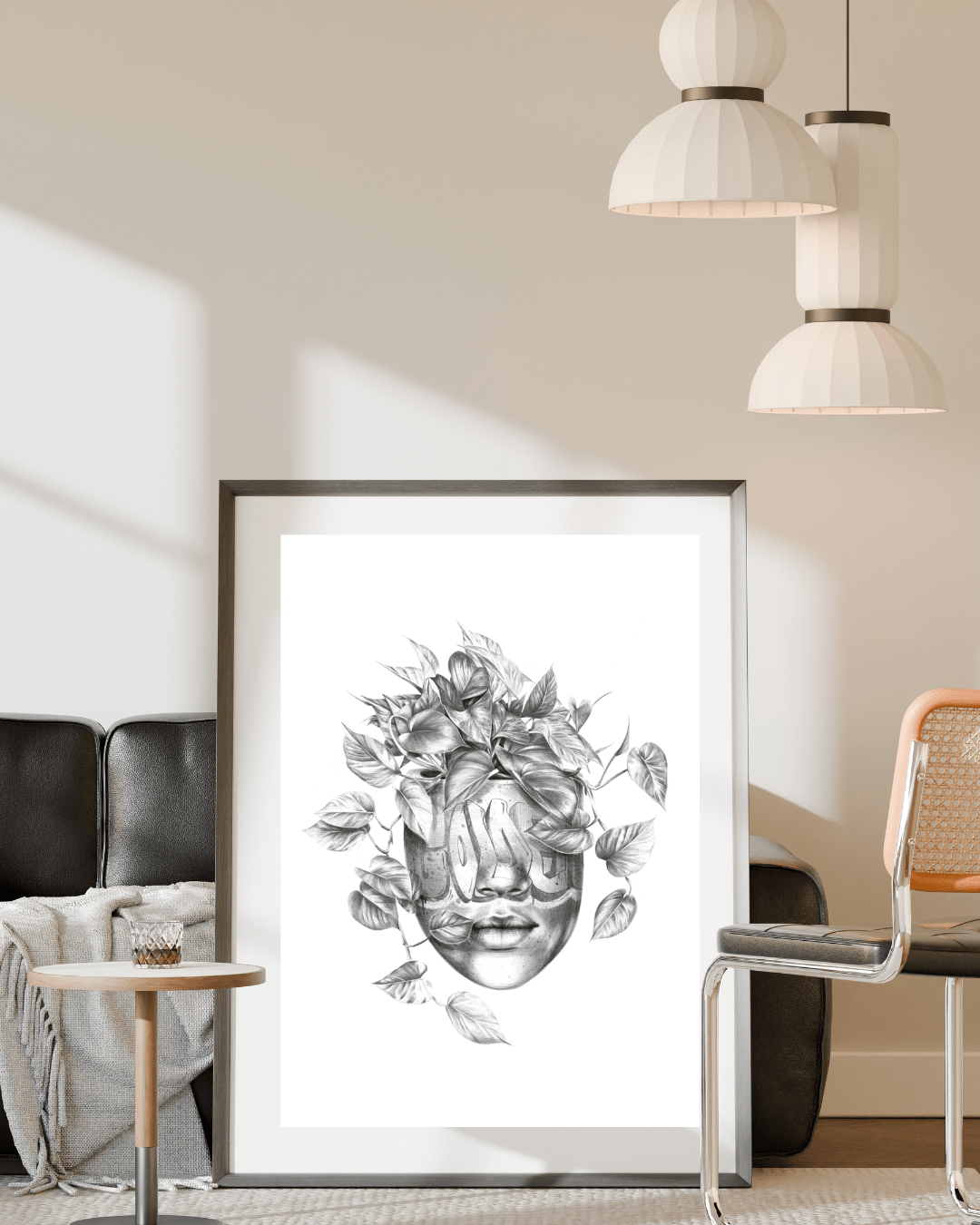 Bilde av FAXSOLDIER - "WHERE ROOTS BECOME THOUGHTS" laget av FAXSOLDIER, popart kunst fra Galleri2b