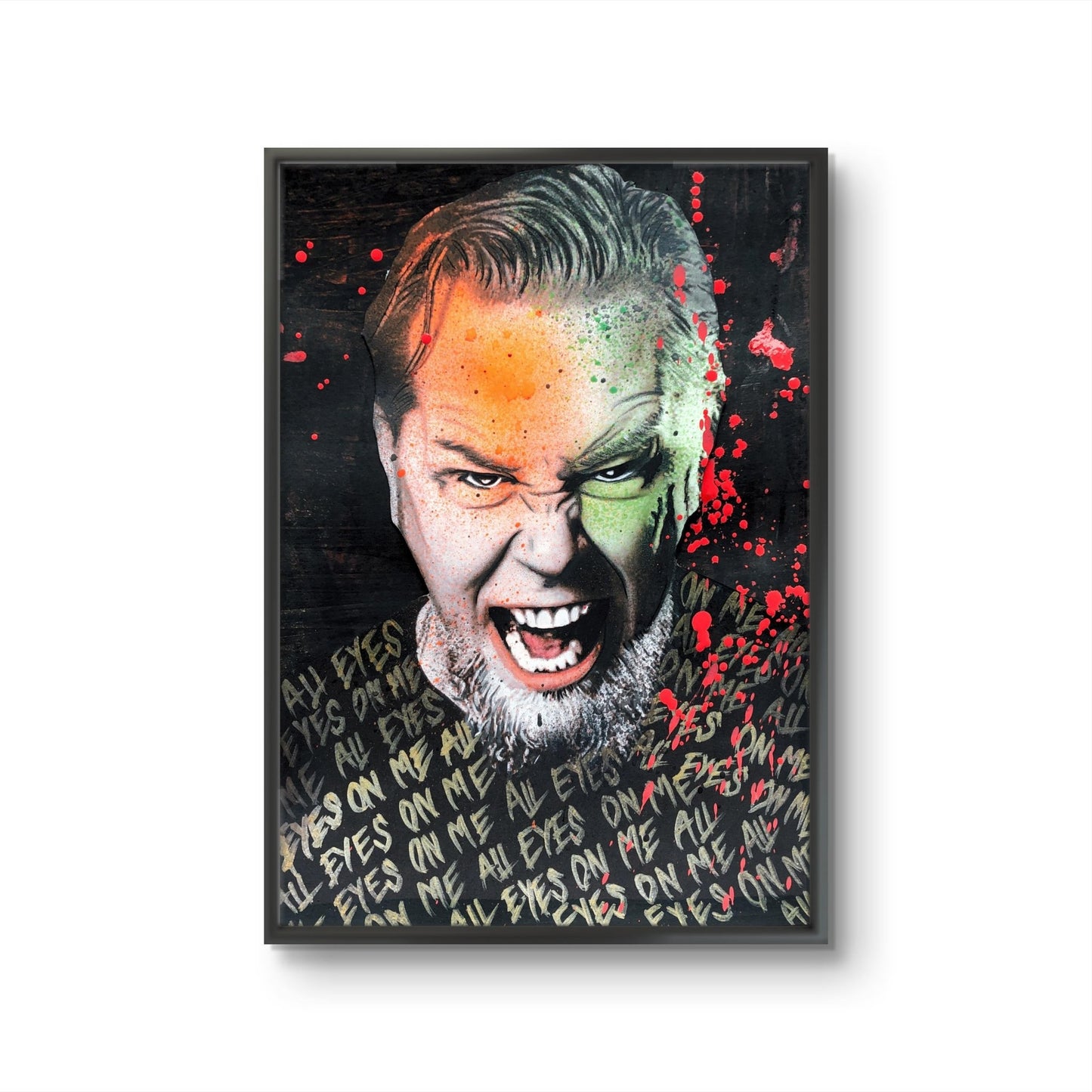Bilde av Fru Bugge "All eyes on me "James Hetfield" laget av Fru Bugge, popart kunst fra Galleri2b