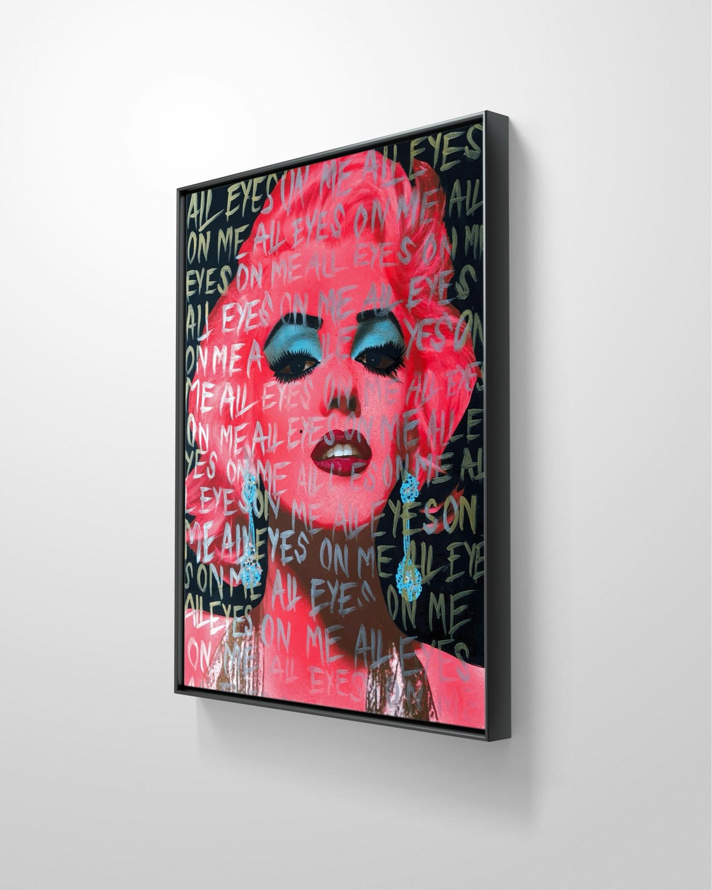 Bilde av Fru Bugge "All eyes on me " Marilyn laget av Fru Bugge, popart kunst fra Galleri2b
