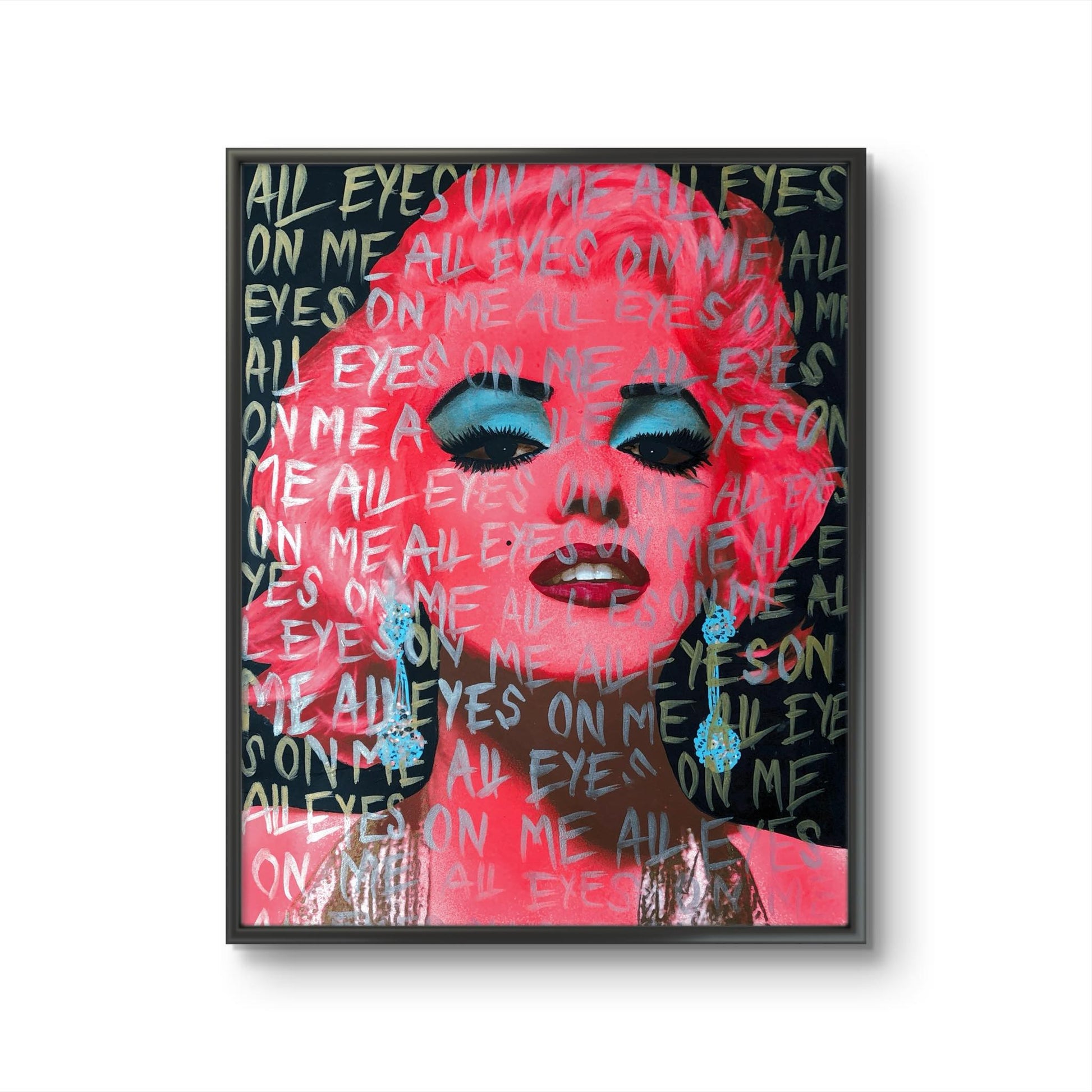 Bilde av Fru Bugge "All eyes on me " Marilyn laget av Fru Bugge, popart kunst fra Galleri2b