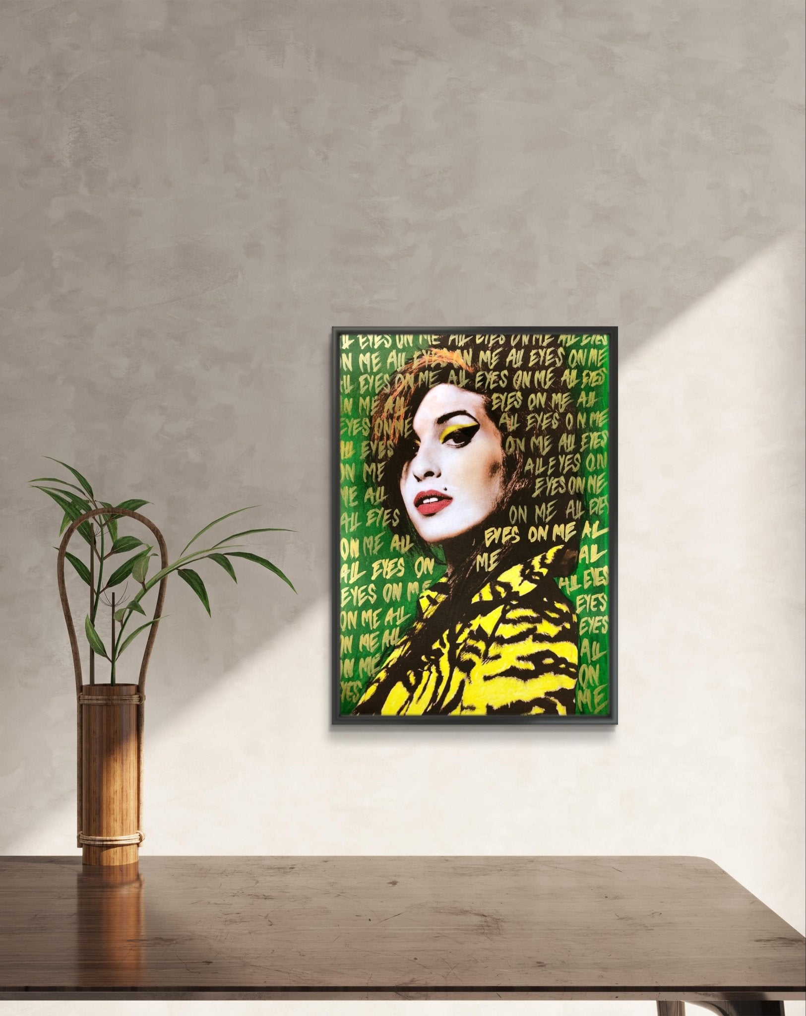 Bilde av Fru Bugge "Amy Winehouse" laget av Fru Bugge, popart kunst fra Galleri2b