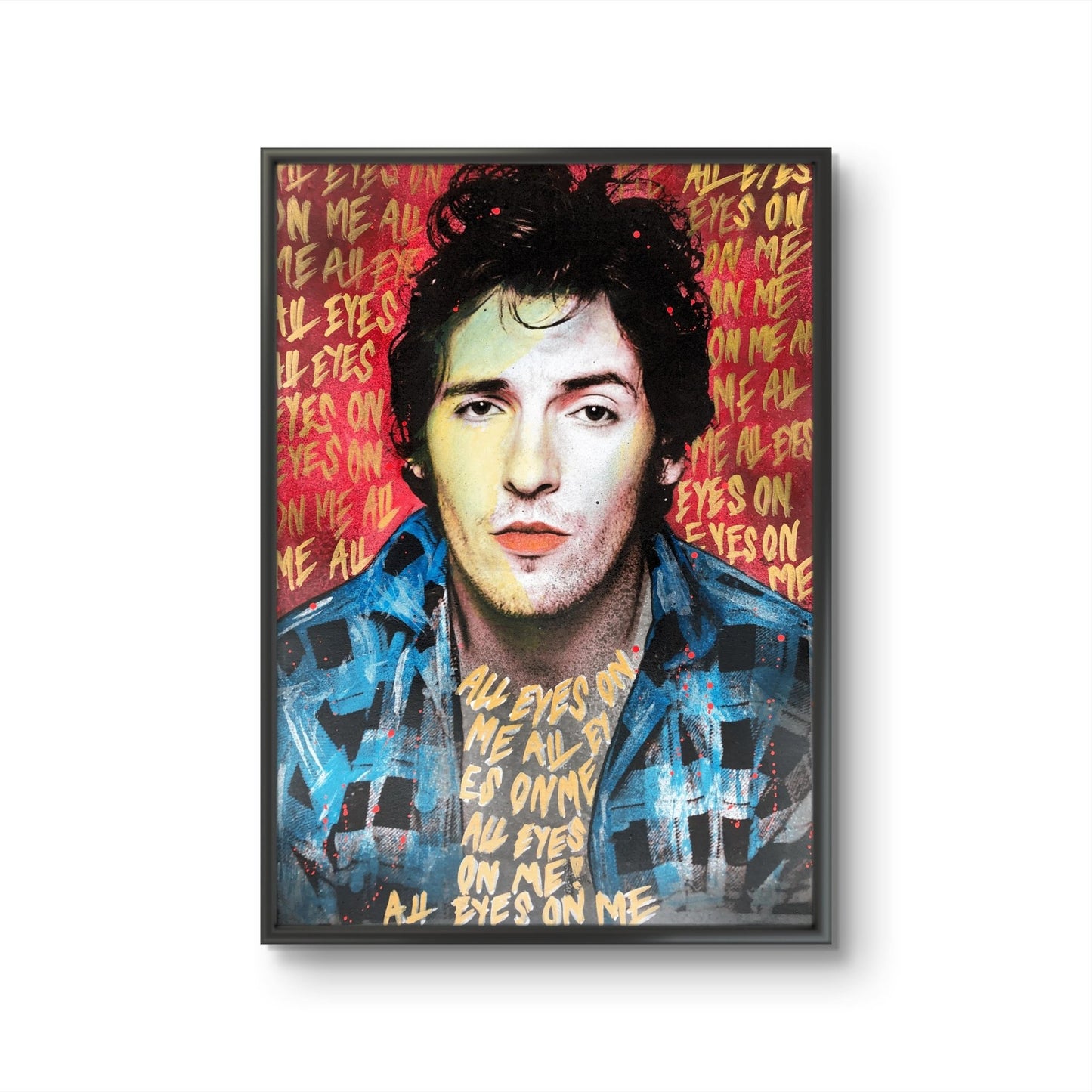 Bilde av Fru Bugge "Bruce Springsteen" laget av Fru Bugge, popart kunst fra Galleri2b